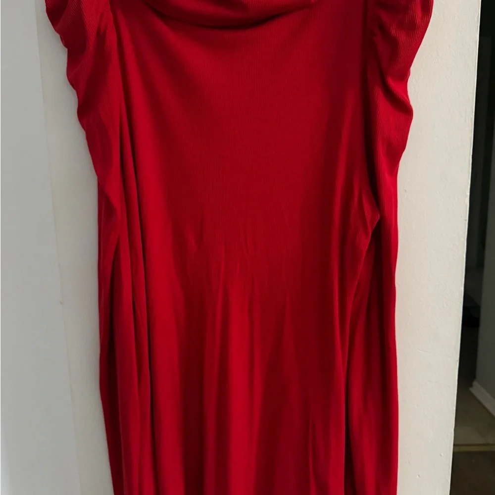 INC International Red Blouse Size XL excellent condition - Picture 2 of 3